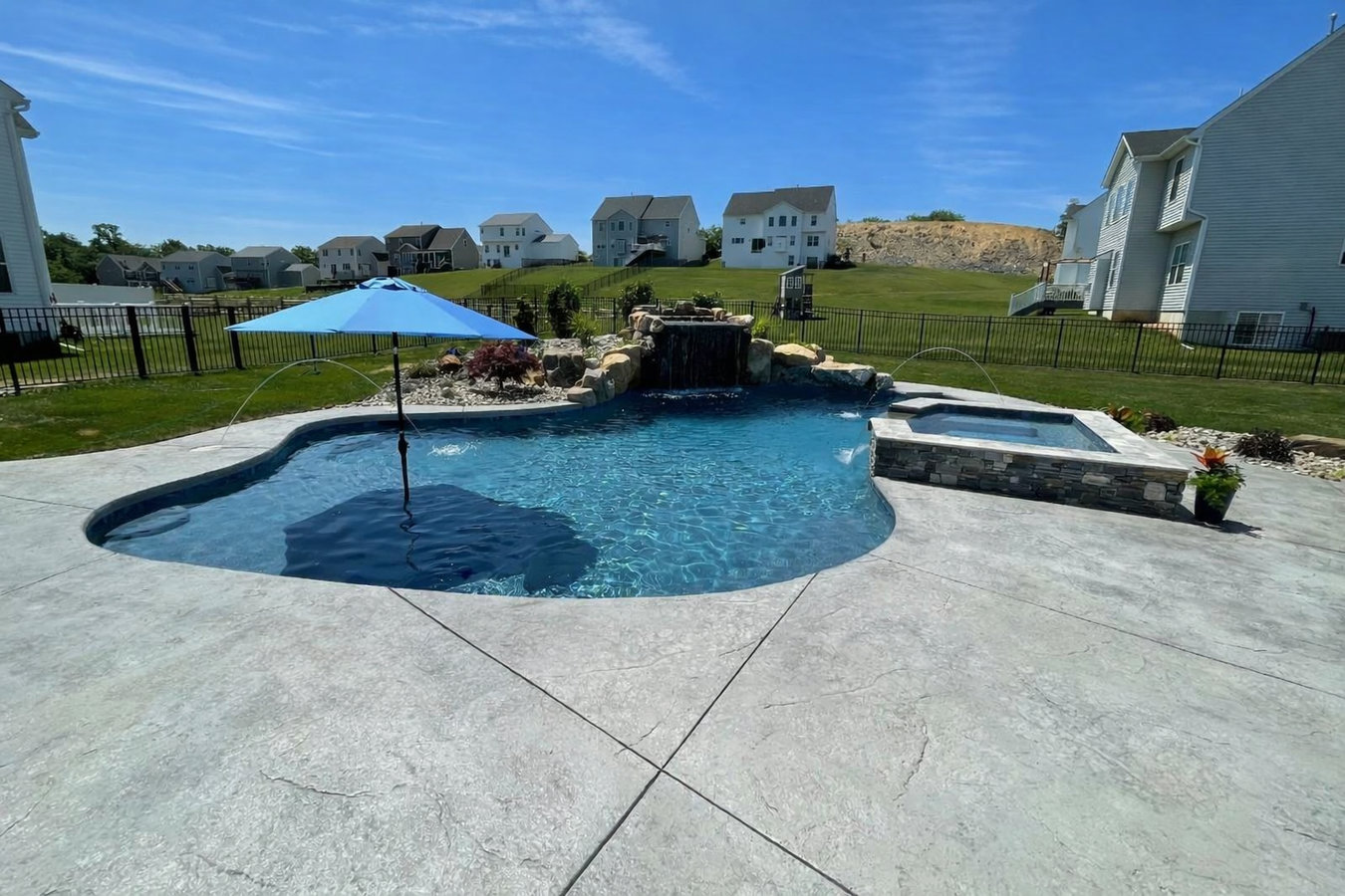 Concrete pool decks in Campbell, CA
