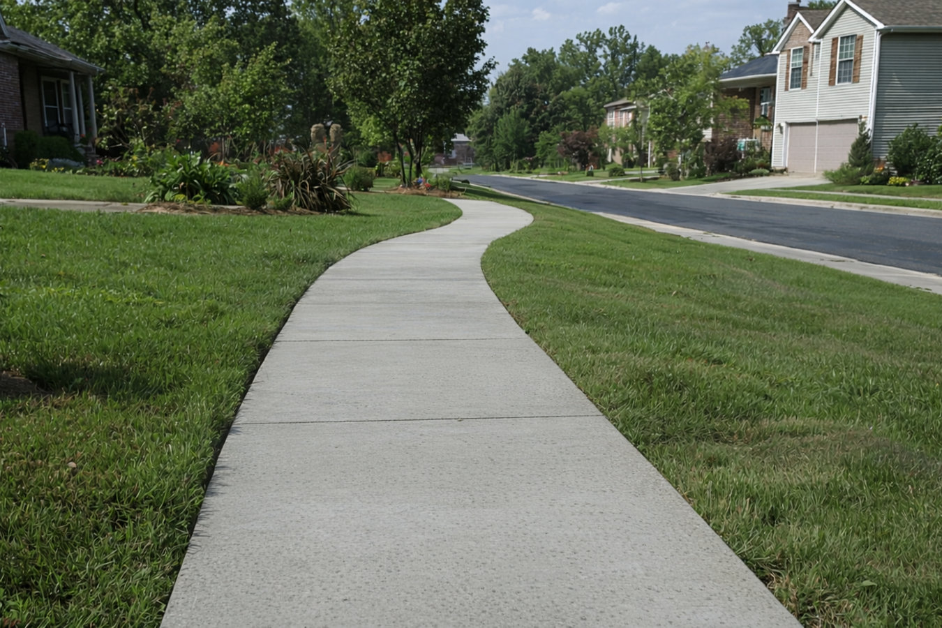 Concrete sidewalk building in Campbell, CA